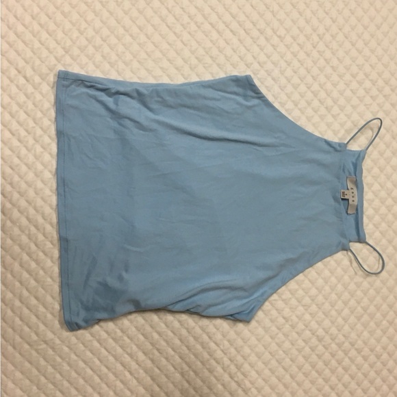 Gaze Blue Fitted Crop Camisole - Picture 2 of 3